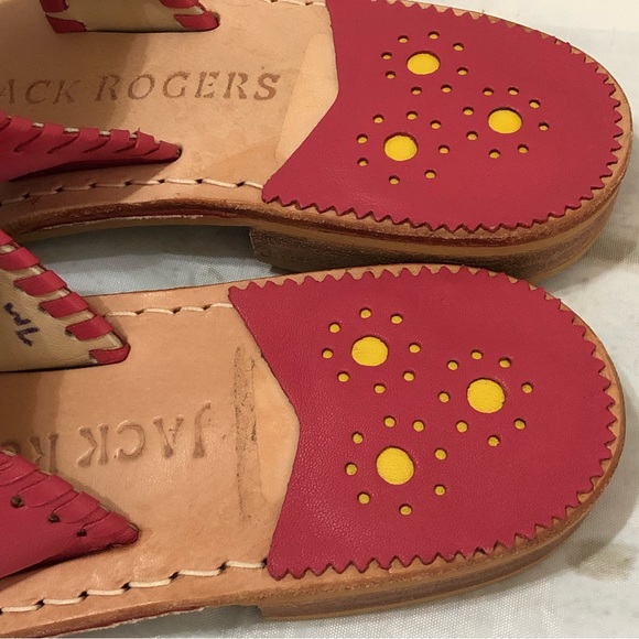 Jack Rogers Women Kennedy Thong Toe Sandal Magenta Size 7 - Picture 8 of 13